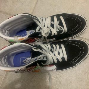 Vans off the walls High-top Vans/Fruit print